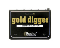 Radial Gold Digger 4-Ch Studio Mic Selector Switcher 4-In/1-Out  - Image 2
