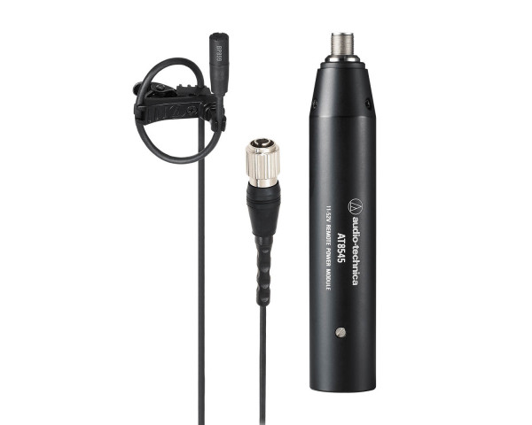 Audio Technica BP899 Submini Omni Condenser Lavalier Mic with Power Module Black - Main Image