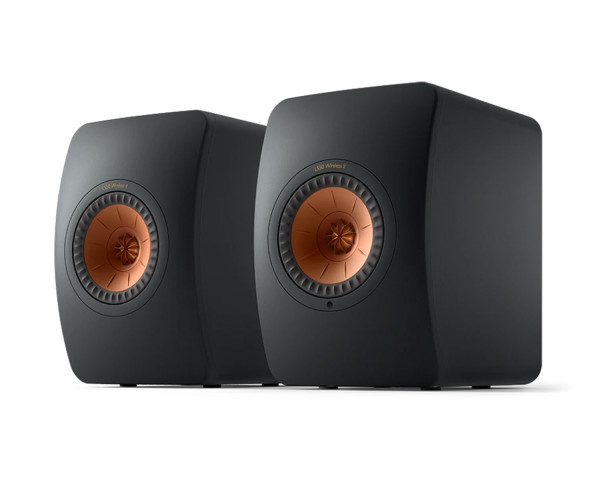 KEF LS50 Wireless II 5.25 2-Way Metamaterial Speaker Black PAIR - Main Image