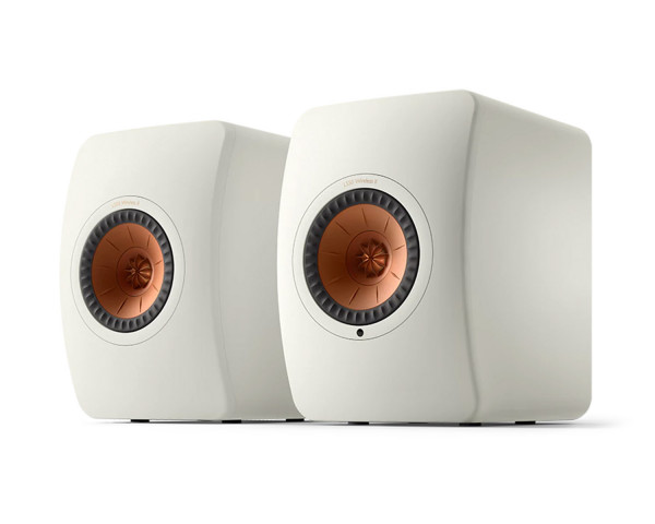 KEF LS50 Wireless II 5.25 2-Way Metamaterial Speaker White PAIR - Main Image