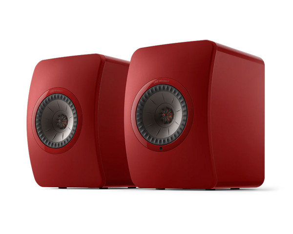 KEF LS50 Wireless II 5.25 2-Way Metamaterial Speaker Red PAIR - Main Image