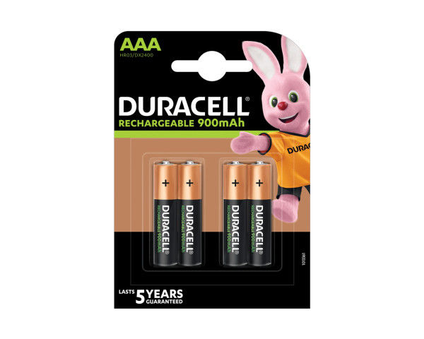 Duracell Duracell Rechargeable AAA 900MAH Batteries 1.5V / Pack of 4 - Main Image
