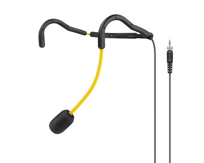 HT 747 Supercardioid Sweat-Resistant Fitness Headset Mic Yellow