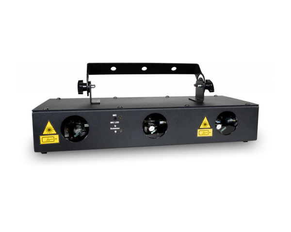 Laserworld EL-200RGB MK2 3-Head RGB Laser with DMX + Sound-to-Light 200mW - Main Image