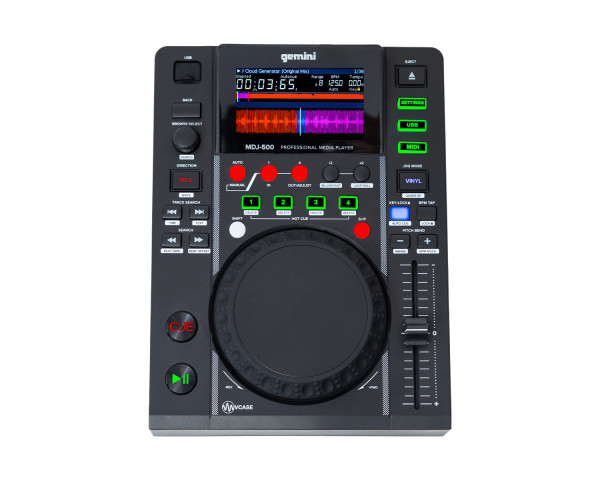 Gemini MDJ-500 Pro Mini DJ Media Player 4 Hot Cues / 8 Auto-Loops - Main Image