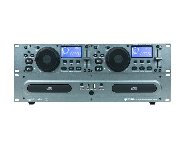 Gemini CDX-2250i Rackmount CD DJ Media Player with USB - Main Image