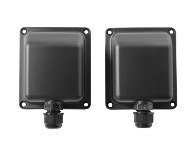 WC-58DB Weather Cover with Dual Gland-Nut for EVID S5/S8 Blk PAIR