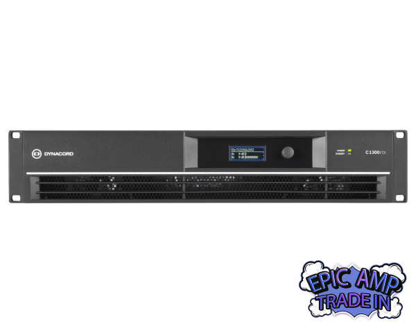 Dynacord C1300FDI Install Series DSP Power Amp 2x600W @ 4Ω 2U - Main Image