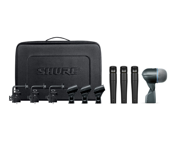 Shure DMK57-52 Drum Microphone Kit 3 x SM57 / 1 x BETA 52A with Mounts - Main Image