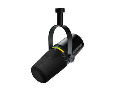 MV7+ Dynamic Podcast LED Microphone Black