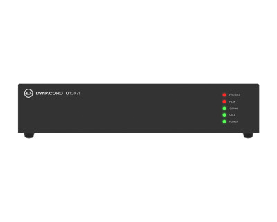 U120:1 Power Amp 1Ch 120W 4Ω/8Ω/100V Half-Rack 1U
