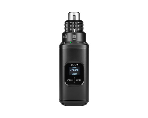 Shure SLXD3 XLR Plug-On Digital Wireless Transmitter K59 CH38 - Main Image