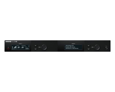 SLXD4D Dual Wireless Rackmount Receiver 1U K59 606-650 MHz CH38