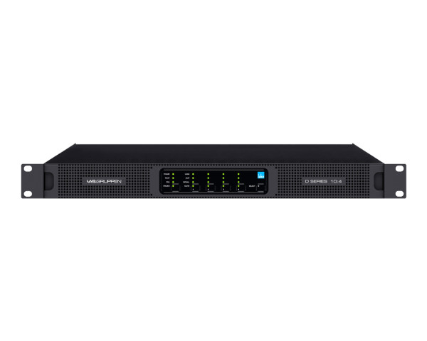 Lab Gruppen D 10:4L 4-Channel High-Powered Amplifier 4x250W DSP + Dante 1U - Main Image