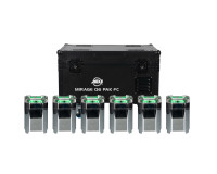 ADJ Mirage Q6 Pak LED Uplighter 6 in Charging Flightcase IP65 Chrome - Image 1