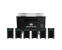 ADJ Mirage Q6 Pak LED Uplighter 6 in Charging Flightcase IP65 Black - Image 1