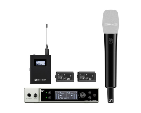 Sennheiser EW-DX SK / SKM-S BASE SET DUAL Bpack/Hheld System (S1-10) CH38 - Main Image