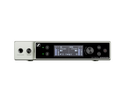 EW-DX EM 2 DANTE DUAL Half-Rack Receiver 1U (S1-10) CH38