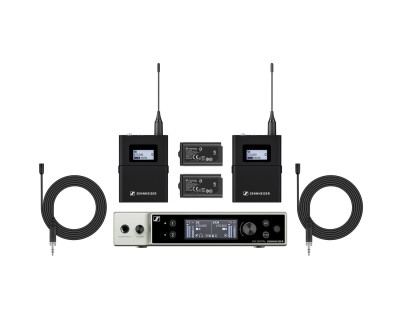 EW-DX MKE 2 SET DUAL Wireless Lapel Mic System (U1/5) CH70