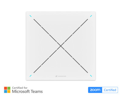 TeamConnect Ceiling 2 Beamforming Array Mic with PoE/Dante White