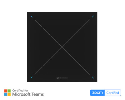TeamConnect Ceiling 2 Beamforming Array Mic with PoE/Dante Black