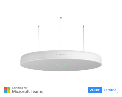 TCC M-S-W TeamConnect Medium Hanging Ceiling Mic 40m² White
