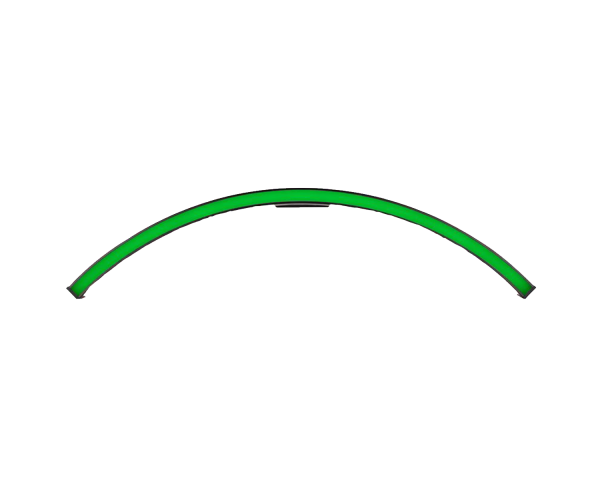 ADJ Pixie Curve 60 Indoor 90° Curved RGB LED Pixel Strip 25 - Main Image