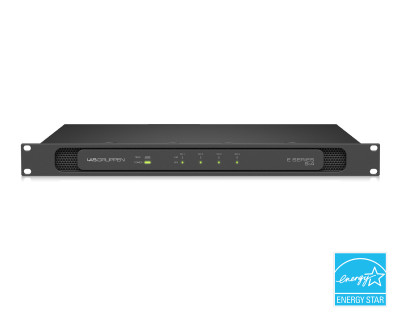 E5:4 Energy Efficient Class-D Amplifier 4x125W 19" 1U