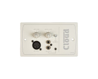 Cloud LM-2XW Line/Mic/Remote Active Input Plate (use RJ45+FPA-1) White - Image 1