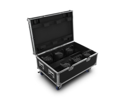 WELL POD 2X6 LED PAR Fixtures 6x in Charging Case IP65