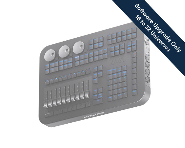Avolites T3 Universe Software Upgrade Licence From 16 to 32 Universes - Main Image
